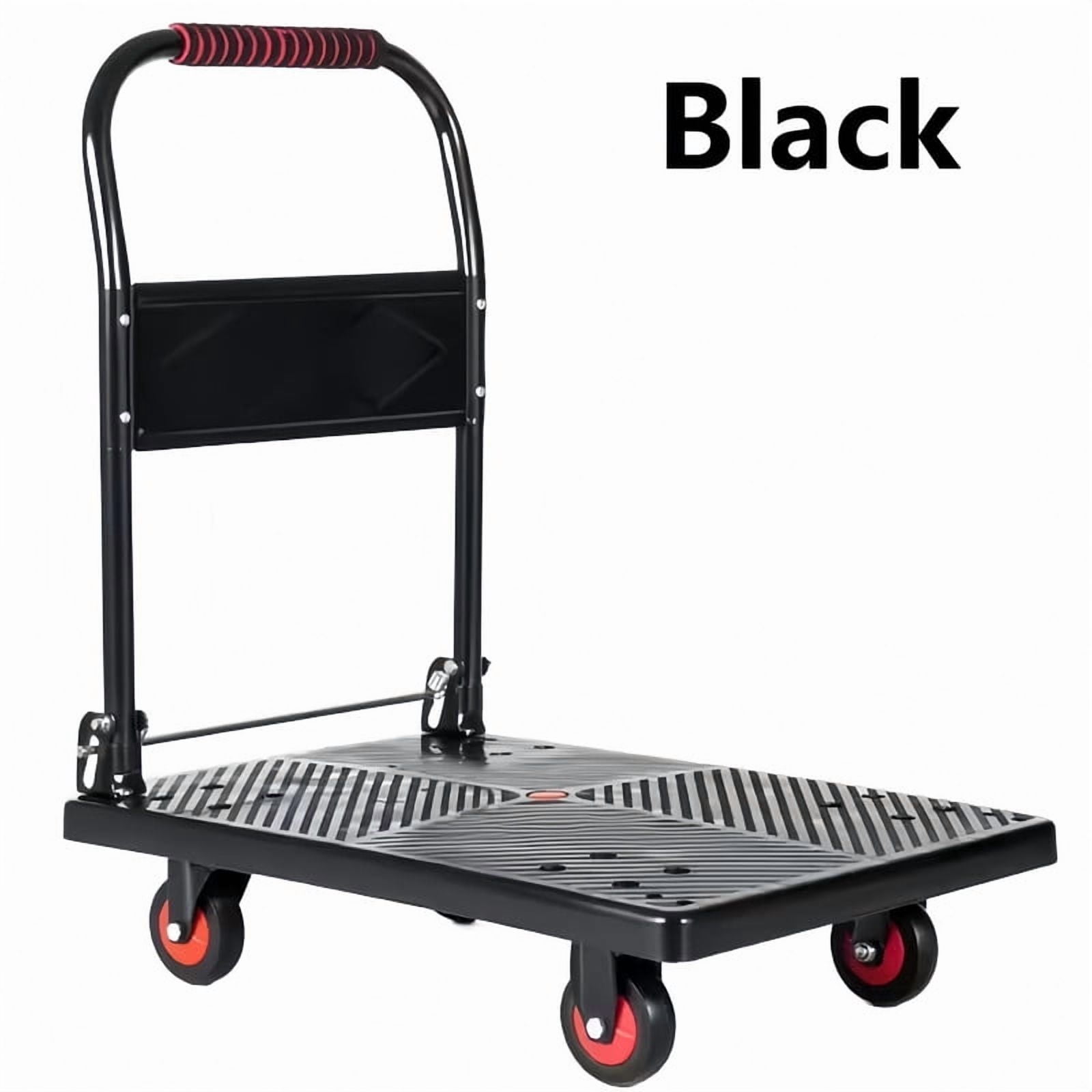 450lbs Capacity Folding Hand Truck, Heavy Duty Steel Utility Rolling Cart, Portable Moving Hand Dolly Cart