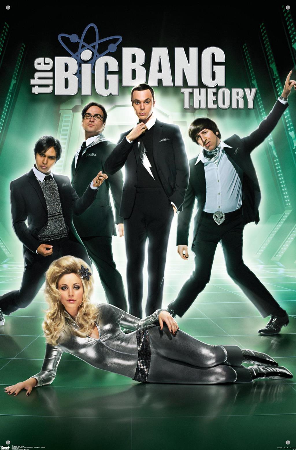 The Big Bang Theory - Group Wall Poster with Push Pins, 22.375" x 34"