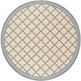thumbnail image 5 of SAFAVIEH Beach House Richard Geometric Indoor/Outdoor Runner Rug, Cream/Blue, 2'2" x 12', 5 of 10