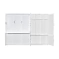 thumbnail image 5 of Harper & Bright Designs Queen Murphy Bed with Closet, Foldable Wall Bed Frame with Shelves, Hidden Murphy Bed Cabinet for Home Office, Guest Room, White, 5 of 16