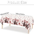 thumbnail image 3 of SLYNSHome Halloween Tablecloth Party Supplies,Plastic Disposable Table Covers with Red Hand Print for Indoor Outdoor Decoration, 3 of 4