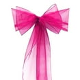 thumbnail image 1 of Beautiful Organza Chair Ribbon Bows Sash for Wedding or Banquet Rose 10PCS, 1 of 7