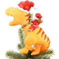 thumbnail image 4 of Adorno para árbol de Navidad Tree Buddees Papá Noel montando un T-Rex, 4 of 6