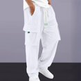 thumbnail image 2 of Pantalones cargo de pana para hombre - Pantalones utilitarios urbanos - Poliéster, múltiples bolsillos, tallas S-XXL, 2 of 6