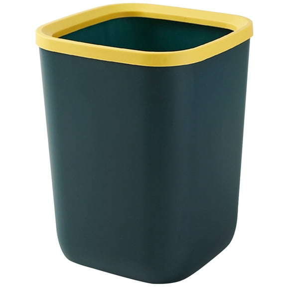 Plastic Trash Can Household Wastebasket Large-capacity Garbage Can Kitchen Trash Can With Pressing Ring