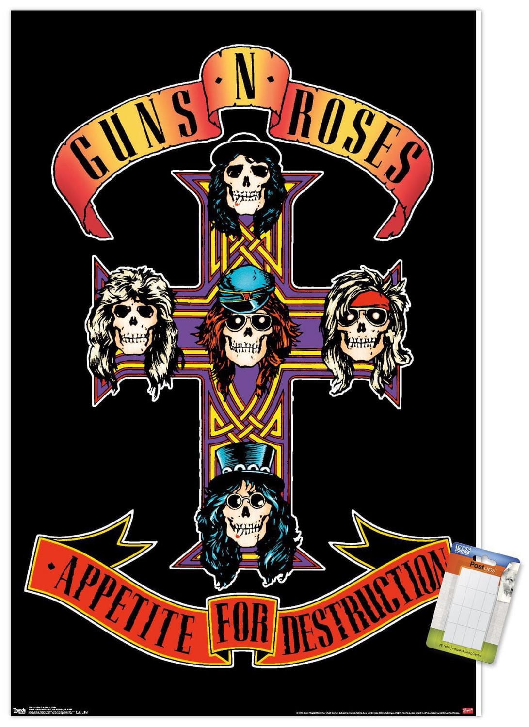 Guns N' Roses - Cross Wall Poster, 22.375" x 34"