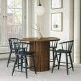 thumbnail image 2 of Jofran Fitz Traditional Solid Wood Curved Back Spindle Counter Stool, 2 of 8