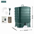 thumbnail image 3 of VermiTek 80 oz Green Plastic Worm Farm Composting Bin, 3 of 6