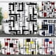 thumbnail image 4 of Bewildely Cortinas de ducha geométricas abstractas modernas de tela de primera calidad, fáciles de limpiar, fáciles de instalar, fáciles Juegos de accesorios de baño xtl274, 4 of 6