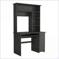thumbnail image 4 of Desks, Acequia Computer Office Desk with Hutch & Bottom Shelf, 43.3"W x 22.9"D | Gray | Particle Board, 4 of 7