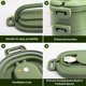 thumbnail image 4 of 2-Layer Lunch Box: 1550ml Bento Box with 3-Compartments Cutlery Set - BPA-Free Plastic Compartment Lunch Box, 4 of 4