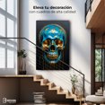 thumbnail image 3 of Cuadro Decorativo Canvas Fusión Azul Dorado 60x90 Canvas Revolution, 3 of 4