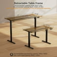 thumbnail image 3 of VVENACE Electric Standing Desk Frame, Single Motor Adjustable Stand up Desk Base, 176 lbs Weight Capacity, Computer Desk for Home and Office (Black Frame only), 3 of 8