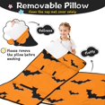 thumbnail image 3 of Orange Halloween Bats Toddler Nap Mats for Kids Preschool,50"x20" Sleeping Mat Bag or Kids,Toddler Sleeping Bag,Toddler Nap Mat or Daycare, 3 of 6