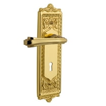 Nostalgic Warehouse Eadflr_Sd_Kh_Lh Fleur Left Handed Non-Turning One-Sided Door Lever -