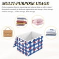 thumbnail image 7 of Foldable Fabric Storage Bin With Handle Collapsible Basket Box Storage With Lid Organizer Red Cherries, 7 of 7