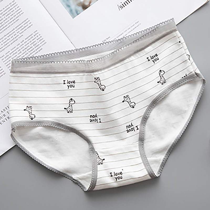 Ardorlove - Women's Mid Rise Seamless Cotton Underwear Briefs Cartoon ...