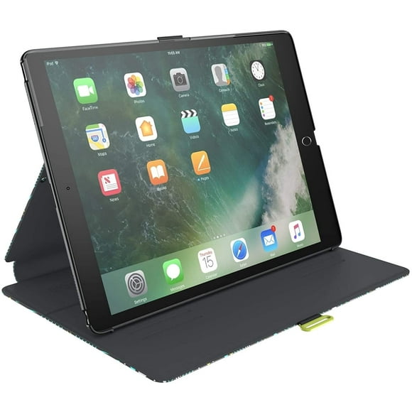 Speck Products Stylefolio Étui et Support pour iPad 9,7 Po, (2017/2018), iPad Pro 9,7 Po, iPad Air 2/Air, Rayures Géologiques