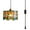 D, variant on Kiven Plug in Pendant Light, Antiqued Stained Glass Hanging Light Fixture with Brass Lamp Holder, Dimmable Pendant Light for Reading Hallway Kitchen Island Bedroom