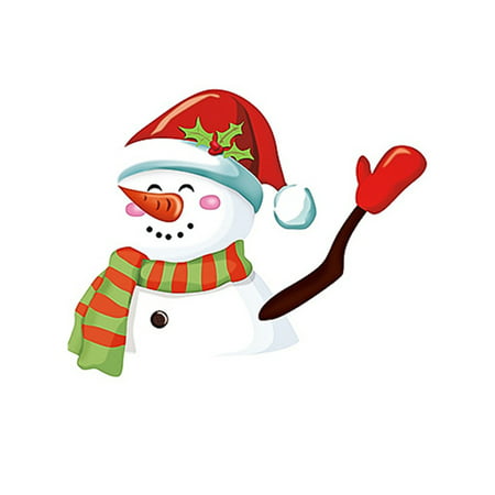 Rear Wiper Decal Sticker Windshield Wiper Decal Tags Christmas Rear Wiper Stickers Cute Santa Claus Waving