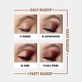 thumbnail image 2 of Paleta de sombras de ojos de 9 colores Neutra con brillo mate maquillaje de ojos de bronce natural altamente pigmentado sombra de ojos ahumada profesional #01, 2 of 5