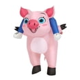 thumbnail image 1 of Cerdo inflable en disfraz para adultos Altura 150-190 cm Rosa liviano, 1 of 8