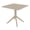 Brown, variant on Luxury Commercial Living 31.5" Black Solid Square Dining Table