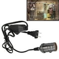 thumbnail image 4 of Light Socket Cord, Dimmable Practical Long Lasting Lamp Kits  For E26 Base Bulbs For E27 Base Bulbs Pearl Black, 4 of 8