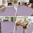 thumbnail image 6 of Purple Solid Color Area Rugs Collection 5'x8', Aesthetics Contemporary Luxury Non Slip Indoor Rectangle Throw Runner Rug Floor Mat Carpet for Living Room Dining Table Bedroom Nursery, 6 of 9