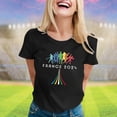 thumbnail image 2 of YDLCAFD T-Shirt à Manches Courtes Col Rond Imprimé Mignon Mode Décontractée pour Femmes de Pâques, 2 of 7