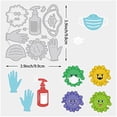 thumbnail image 2 of Cartoon Metal Cutting Dies Cleaning Themed Pattern Die Cuts Embossing Stencil for Card Making Scrapbooking Paper Craft, 2 of 9