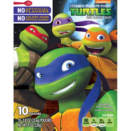 Fruit Snacks Teenage Mutant Ninja Turtles Snacks 10 Pouches - Walmart.com