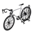 thumbnail image 2 of 1/14 bicicleta de carreras de aleación simulada Mini réplica de bicicleta modelo decoración artesanía Plata perfke Mini bicicleta fundida a presión, 2 of 8