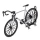 thumbnail image 2 of 1/14 bicicleta de carreras de aleación simulada Mini réplica de bicicleta modelo decoración artesanía Plata perfke Mini bicicleta fundida a presión, 2 of 8