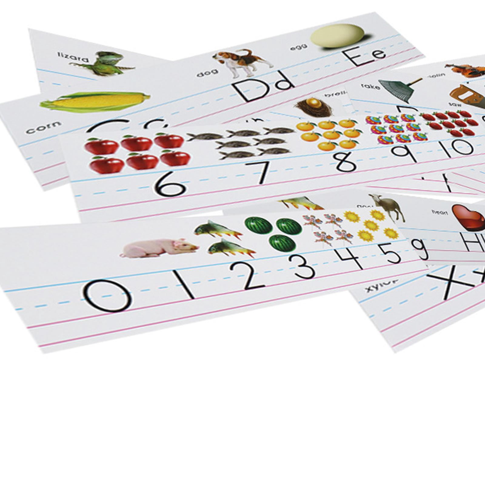 Boho-Alphabet-Pinnwand-Set – 12-teilig Mit Buchstaben & Zahlen | 34 X 17 Cm, Wasserabweisend | Für Klassenzimmer & Kinderzimmer