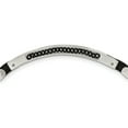 thumbnail image 5 of Chisel  Stainless Steel Brushed, Polished Black IP-plated and Cubic Zirconia Bracelet, 5 of 5
