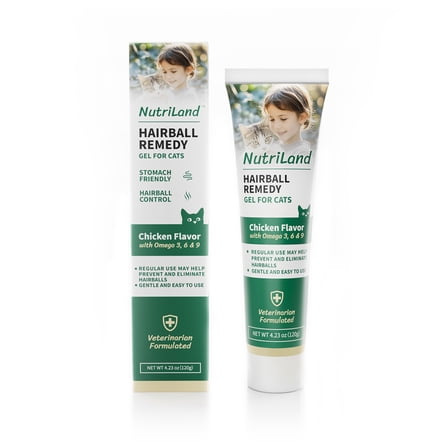 Hairball Remedy Gel for Cats, Enhanced Salmon Flavor Paste with Hairball Relief Formula Suitable for Cats and Kittens