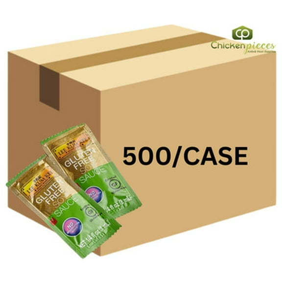 Lee Kum Kee Sauce Soya Sans Gluten, Sachets Professionnels à Portion Individuelle de 8 ml, 500/caisse