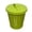 Green, variant on Mini Galvanized Can with Lid,Small Metal Buckets with Lids, Wastebasket Can, Metal Rubbish Bin, Tabletop Can, Flower Pot Pen Holde , Waste Receptacles and Liners, Decorations