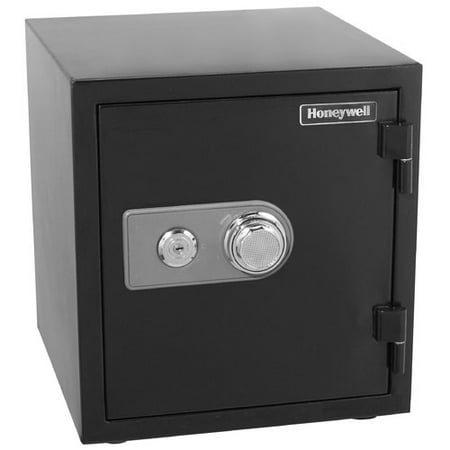 Honeywell 1.24 cu ft/Water Resistant Steel Fire & Security Safe, Black