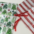 thumbnail image 2 of Wrap In A Hurry Christmas X-Large Gift Sack, Green Trees/Red Stripes, 2 Count, 2 of 4