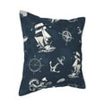 thumbnail image 2 of Bingfone Decorative Pillow Covers 20"X20" Vintage Marine Couch Pillow Cases Modern Farmhouse Covers For Couch Sofa Bed, 2 of 9