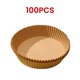 thumbnail image 5 of 100 Piezas de Soporte de Papel de Aceite de Silicona para Freidora de Aire, Bandeja Absorbente de Aceite para Hornear, Suministros de Cocina Redondos de 16 X 4,5 cm, 5 of 5