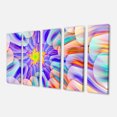 thumbnail image 2 of Verre à Taches Multicolore avec Spirales - Impression sur Toile Florale, 2 of 3