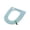 Green, variant on Toilet Seat Cushion with Handle, Detachable and Washable Polyester Cushion, Universal Fit for U/V/O/Square Toilets, Thick and Soft for All Seasons, Hygienic Design for Comfortable Use,Blue
