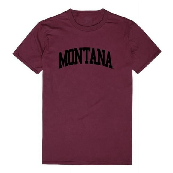 W Republic 537-191-MAR-01 Montana State University Men College T-Shirt, Maroon White - Small