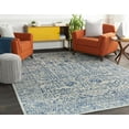thumbnail image 6 of Hauteloom Truxton Living Room, Bedroom Eclectic Oriental Abstract Rug - Minimalistic Bohemian Traditional Carpet - Beige, Gray, Blue - 9' x 12'6", 6 of 12