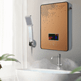 thumbnail image 2 of 1 PCS Gold Electric Tankless Water Heater, Instant Mini Water Heater, Electric Instant Hot Water Heater, 2 of 11