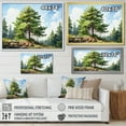 thumbnail image 4 of Designart "Majestic Pine Tree I" Tree Pine Floater Framed Canvas Art Print, 4 of 7