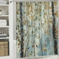 thumbnail image 6 of Autumn Forest Retreat: Waterproof Birch Tree Shower Curtain with Hooks – Durable & Eco-Friendly, Perfect for Modern Home Decor, 6 of 7